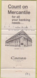 Matchbook Cover - Mercantile Trust Co ST Louis? MO 30 Strike