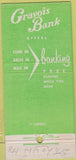 Matchbook Cover - Gravois Bank ST Louis MO 30 Stick