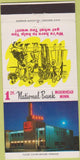 Matchbook Cover - 1st National Bank Moorhead MN 30 Strike