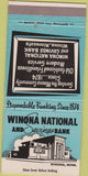 Matchbook Cover - Winona National Savings Bank MN 30 Strike