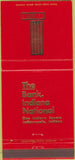 Matchbook Cover - Bank Indiana National Indianapolis IN 30 Strike