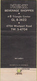 Matchbook Cover - The Dutchman Kunz's Louisville FL 30 Strike