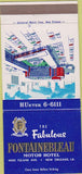 Matchbook Cover - Fontainebleau Motor Hotel New Orleans LA 30 Strike