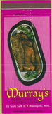 Matchbook Cover - Murray's Restaurant Minneapolis MN 30 Strike