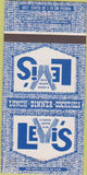 Matchbook Cover - Levis Restaurant Peoria IL 30 Strike