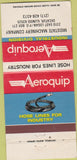 Matchbook Cover - Aeroquip Dectur IL WEAR 30 Strike
