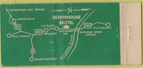 Matchbook Cover - White House Motel La Plata Faulkner MD WEAR  30 Stick