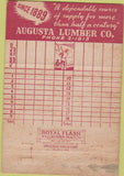 Matchbook Cover - Augusta Lumber Co Augusta GA 40 Strike