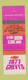 Matchbook Cover - 1977 Chevrolet Cadillac Liberty Bloomsburg PA