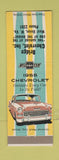 Matchbook Cover - 1955 Chevrolet Bridge West Union WV low phone #