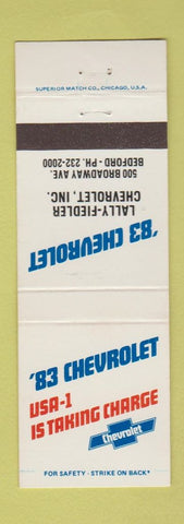 Matchbook Cover - 1983 Chevrolet Lally Fiedler Bedford OH