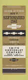 Matchbook Cover - 1962 Chevrolet Smith Selinsgrove PA