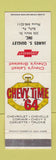 Matchbook Cover - 1964 Chevrolet James Quingley Bally PA