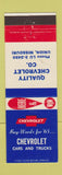 Matchbook Cover - 1965 Chevrolet Union MO