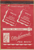 Matchbook Cover - Ollie Hammond's Steak Beverly Hills Los Angeles 40 Strike