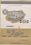 Matchbook Cover - Worthen Bank Trust Little Rock AR POOR 40 Strike
