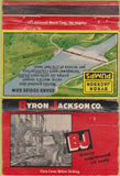 Matchbook Cover - Byron Jackson Co oil tools Los Angeles CA WORN 40 Strike