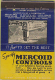 Matchbook Cover - Mercoid Controls Thermostats Chicago IL 40 Strike