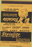 Matchbook Cover - Steinlite Moisture Tester Chicago IL 40 Strike
