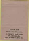 Matchbook Cover - Johnston's Charcoal Room New York City WEAR 40 Strike