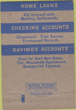 Matchbook Cover - Second National Bank Warren OH 40 Strike