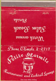 Matchbook Cover - Petite Marmite Restaurant West Palm Beach FL 40 Strike