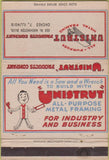 Matchbook Cover - Unistrut Products Chicago IL 40 Strike