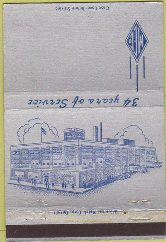 Matchbook Cover - Madison Electric Co Detroit MI 40 Strike