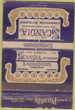 Matchbook Cover - Scandia Restaurant NYC WEAR 40 Strike