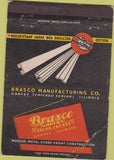 Matchbook Cover - Brasco Store Fronts Harvey IL CREASE 40 Strike