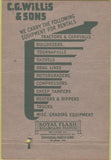Matchbook Cover - Willis  and  Sons Los Angeles CA tractors wear 40 Strike