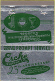 Matchbook Cover - Esche Supply Co Milwaukee WI plumbing heating 40 Strike