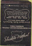 Matchbook Cover - Shields Method Textiles Grand Rapids MI WEAR 40 Strike