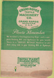 Matchbook Cover - Shields Method Textiles Grand Rapids MI WEAR 40 Strike