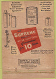 Matchbook Cover - Bruner Water Softeners Milwaukee WI 40 Strike