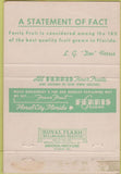Matchbook Cover - Ferris Oranges Wheel Florida City FL citrus 40 Strike