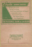 Matchbook Cover - National Bank of Jackson  MI 40 Strike