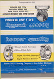 Matchbook Cover - Hoover Balls Bearings Ann Arbor MI 40 Strike