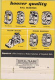 Matchbook Cover - Hoover Balls Bearings Ann Arbor MI 40 Strike