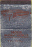 Matchbook Cover - Decker Manufacturing Co Albion MI 40 Strike