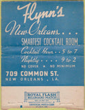 Matchbook Cover - Flynn's New Orleans LA BOBTAIL  40 Strike