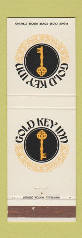 Matchbook Cover - Gold Key Inn Dearborn Detroit Flint Livonia MI