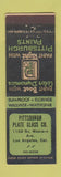 Matchbook Cover - Pittsburgh Paints Plate Glass Los Angeles CA WEAR