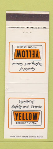Matchbook Cover - Yellow Freight System Trucking Kansas City MO WEAR