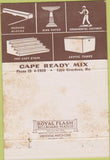 Matchbook Cover - Cape Ready Mix Jackson MS concrete WEAR 40 Strike