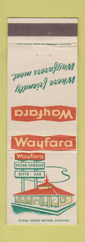 Matchbook Cover - Wayfara Pecan Gandies oil gas Eastman GA Stuckey's