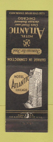 Matchbook Cover - Hotel Atlantic Chicago IL WEAR