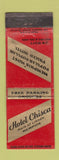 Matchbook Cover - Hotel Chisca Memphis TN WEAR
