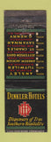 Matchbook Cover - Dinkler Hotels Atlanta Montgomery Birmingham New Orleans