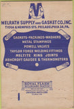 Matchbook Cover - Melrath Supply Gasket Philadelphia PA 40 Strike